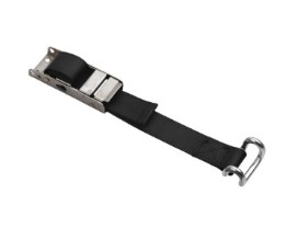 Overcenter Buckle SS304 with Rave Hook and Durable Webbing, Engineered for Heavy Duty Tarpaulin and Tent Securing with High Strength Stainless Steel and Weather-Resistant Polyester